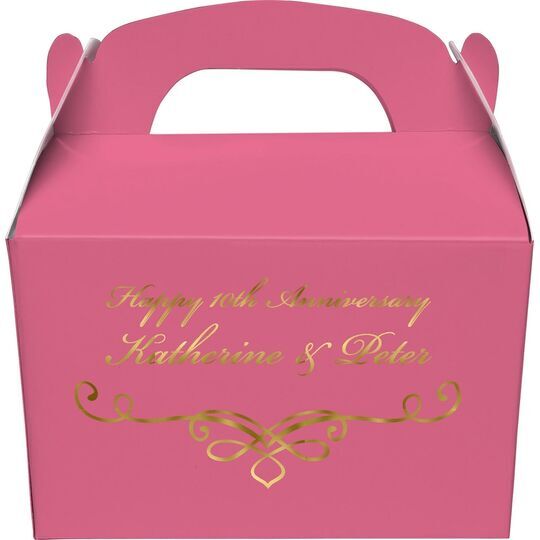Classic Scroll Gable Favor Boxes